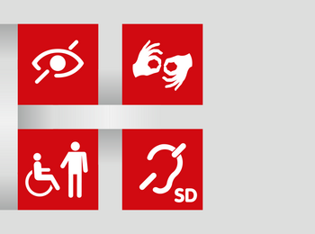 Symbolbild Inklusion Piktogramme