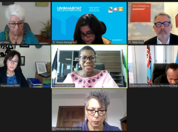 Oberbürgermeister Dr. Peter Kurz bespricht Klima-Migration mit nationalen und UN-Vertretern