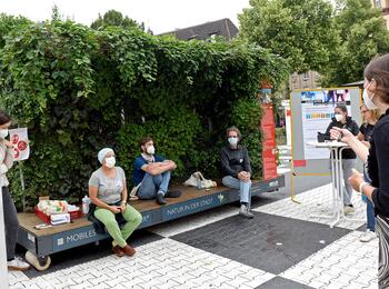 Das Mobile grüne Zimmer am Neumarkt war ebenfalls Bestandteil des 6. UTC