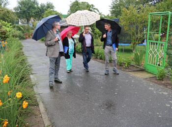 Die Jury auf Kleingartentour
