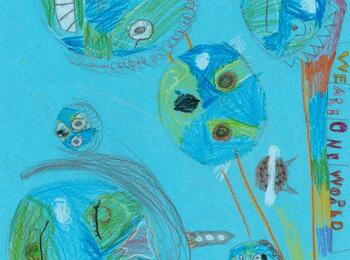 Kinderkunstausstellung der Partnerstadt Windsor1 - Bild von Lina