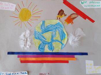 Kinderkunstausstellung der Partnerstadt Windsor3- Bild von Stacy