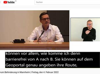 Bürgermeister Ralf Eisenhauer beim Forum Behinderung