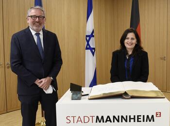 Antrittsbesuch der israelischen Generalkonsulin Carmela Shamir in Mannheim