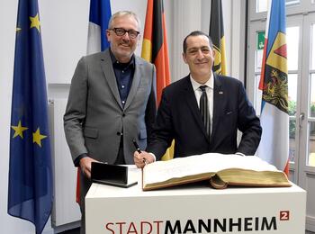 Antrittsbesuch des Generalkonsuls der Französischen Republik Gaël de Maisonneuve