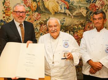 Verleihung der Bürgermedaille an Bert Schreiber