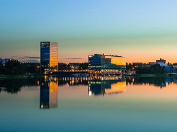 Skyline von der Stadt Espoo