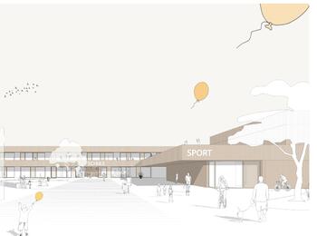 Grafik Alfred-Delp-Schule Neubau