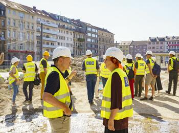 Oberbürgermeister Christian Specht im Gespräch
