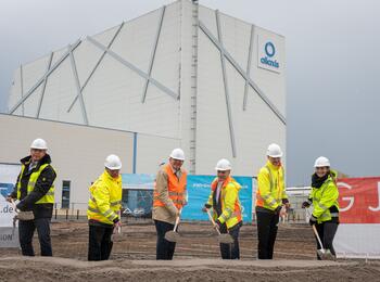 Spatenstich für neue Produktionshalle von Aliaxis