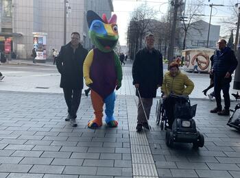 Rundgang: Kampagne „Umsichtig unterwegs in Mannheim – aufpassen und anpassen“