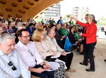 Wiederöffnung BUGA Klimapark-West auf Spinelli