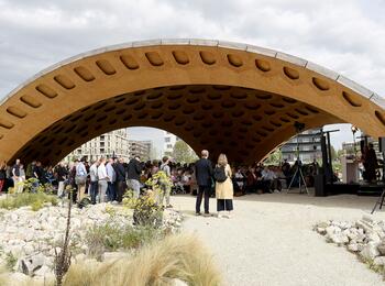 Wiederöffnung BUGA Klimapark-West auf Spinelli