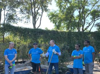 Freiwilligentage 2024: OB Specht beim Verein für Körper- und Mehrfachbehinderte