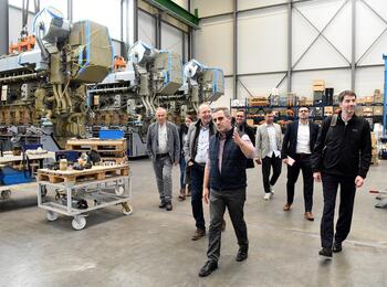 Stadtspitze zu Besuch bei der Spedition Kübler GmbH