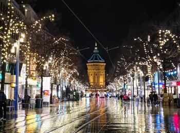 Weihnachtsbeleuchtung der Planken