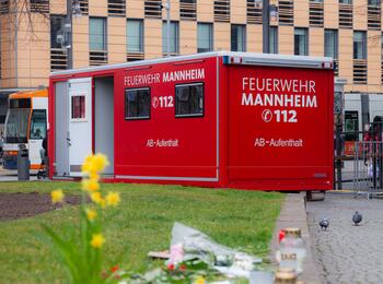 Container der Feuerwehr für die Notfallseelsorge