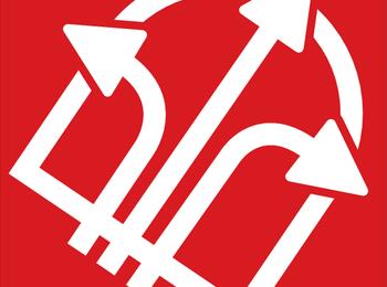 Icon rot/weiß für Mobilitätsportal