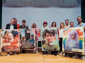 Diskussionsrunde unter Moderation von Janboris Ann-Kathrin Rätz