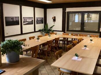 Innenraum des Vereinsheims der IPA Mannheim in Sandhofen