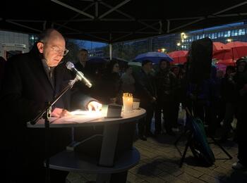 Gedenken für die Opfer des Nationalsozialismus am Kubus 2025