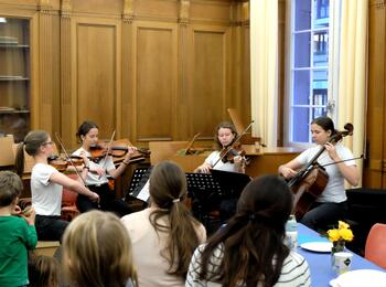 Musikschulfest 2025 Caféhaus Streichquartett
