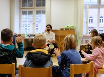 Musikschulfest 2025 Trommelgruppe