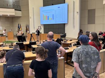 Präsentation des Wahlergebnisses