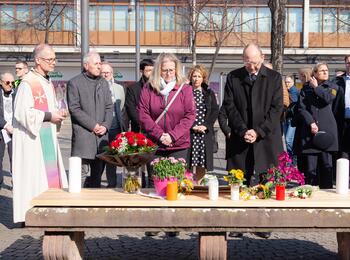 Gedenken an Amokfahrt: Gedenken am Paradeplatz