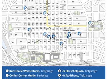 In diesen 13 City-Parkhäusern kann man 1/2 Stunde kostenfrei parken