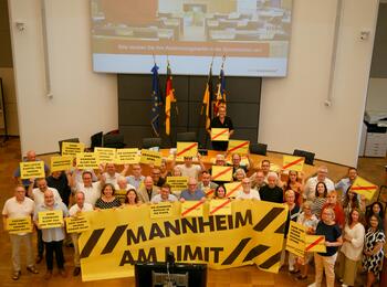 Der Gemeinderat der Stadt Mannheim schließt sich der bundesweiten Aktion „Kommunen am Limit“ an