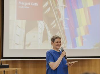 Regenbogenempfang 2026: Margret Göth, Queer-Beauftragung der Stadt Mannheim