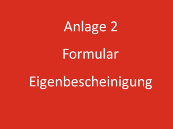 Anlage 2 - Formular Eigenbescheinigung