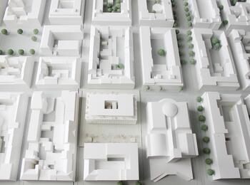 Modell Neubau Stadtbibliothek 