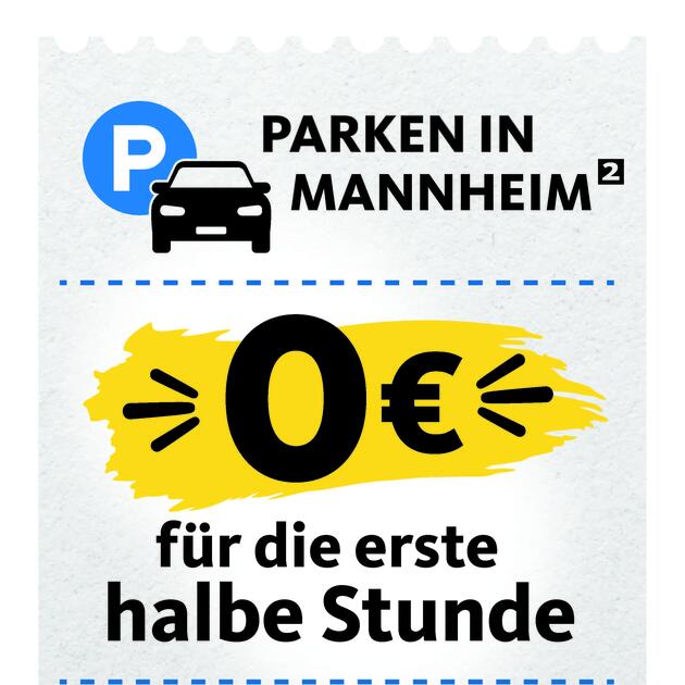 Erste halbe Stunde gratis parken