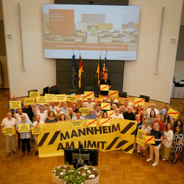 Der Gemeinderat der Stadt Mannheim schließt sich der bundesweiten Aktion „Kommunen am Limit“ an