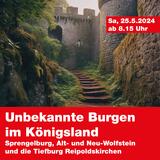 Unbekannte Burgen im Königsland - Sprengelburg, Alt- und Neu-Wolfstein und die Tiefburg Reipoldskirchen