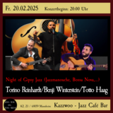 Night of Gipsy Jazz: Torino Reinhardt ft. Benji Winterstein und Totto Haag