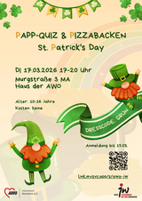AWO Jugendwerk: PAPP-QUIZ & Pizzabacken St. Patrick's Day