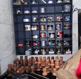 Bei den Kontrollen wurden über 500 Gegenstände (Behältnisse) sichergestellt.