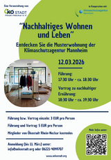 Nachhaltiges Wohnen & Leben - Entdecken Sie die Musterwohnung der Klimaschutzagentur Mannheim