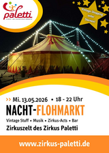 Nachtflohmarkt im Zirkus Paletti