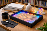 Sommerferien-Programm: leuchtendes Sand-Tableau