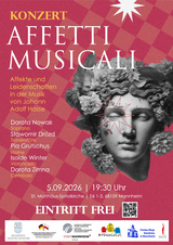 AFFETTI MUSICALI - Affekte und Leidenschaften in der Musik von Johann Adolf Hasse