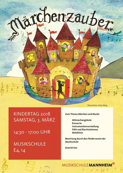 Kindertag Musikschule-Plakat