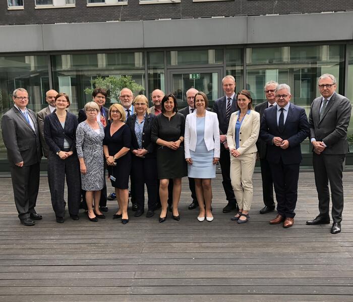 Die deutsche Delegation im AdR, der Mannheims Oberbürgermeister Dr. Peter Kurz (ganz rechts) seit kurzem angehört