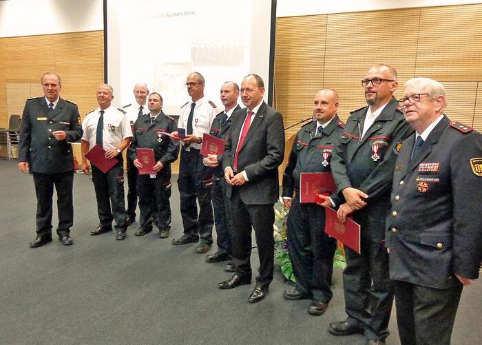 Ehrung der Feuerwehrleute 2018