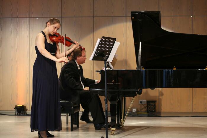 Sonate 4 für Violine und Klavier bei der Konzert-Matinee für Samuel Adler