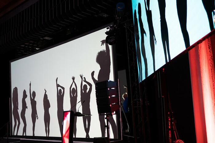 Schattentheater bei der Jubilarfeier der Stadt