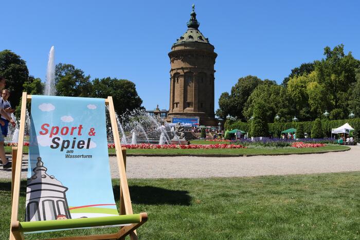 Liegestuhl bei Sport und Spiel am Wasserturm 2018